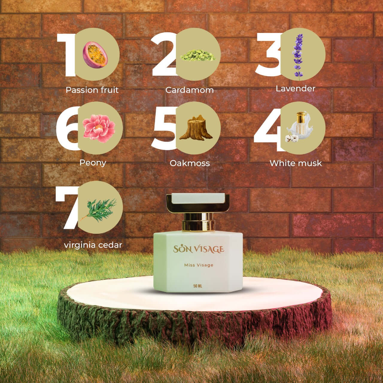 Miss visage by Son Visage for Women - Eau de parfum, 50 ml