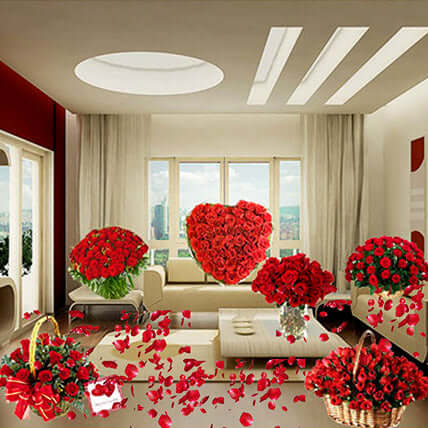 Magical Surprise With Rose Flower Arrangements